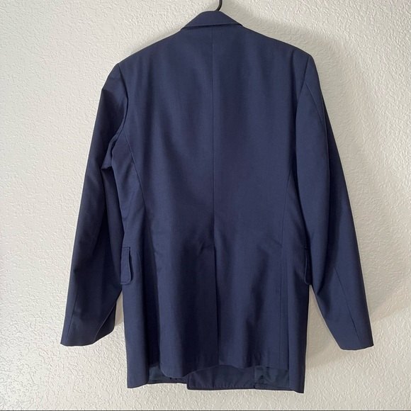 United States Air Force 1972 Blue Officer Uniform Tropical Wool Coat Jacket 39R - Picture 6 of 9